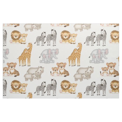 Safari Animals Kids Fabric