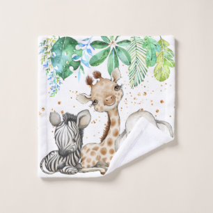 Safari Animals Kids Wash Cloth