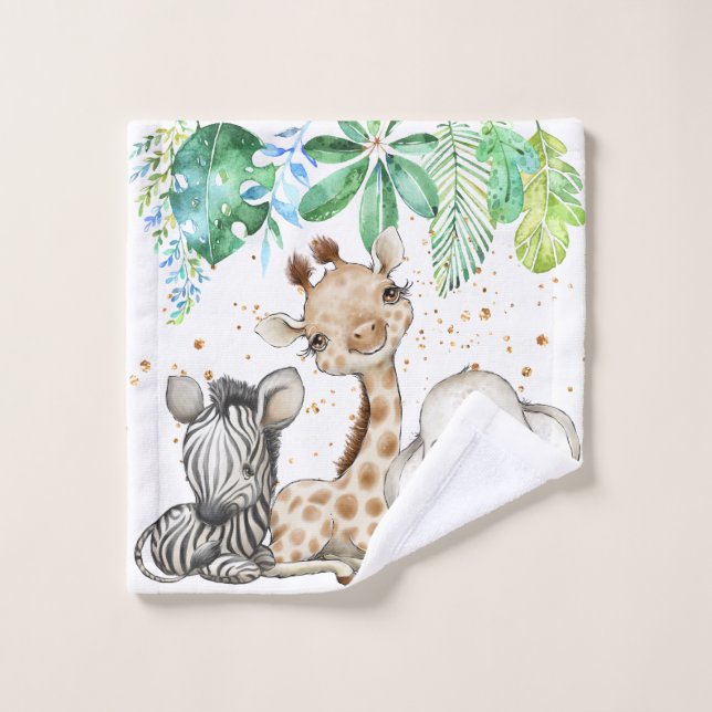Safari Animals Kids Wash Cloth (Wash Cloth)