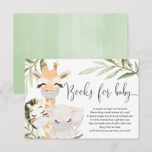 Safari animals masks gender neutral books for baby enclosure card