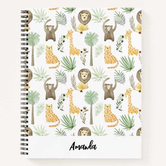 Safari animals  notebook (Front)