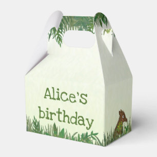 Safari animals party favour box