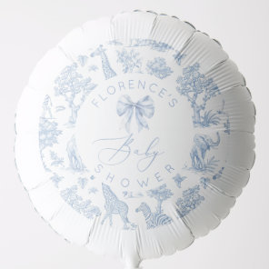 Safari animals Toile de Jouy Baby shower  Balloon