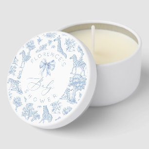 Safari animals Toile de Jouy Baby shower Mini Candle Favors