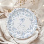 Safari animals Toile de Jouy Baby shower  Paper Plates<br><div class="desc">Safari animals Toile de Jouy Baby shower Paper Plates
Matching items available.</div>