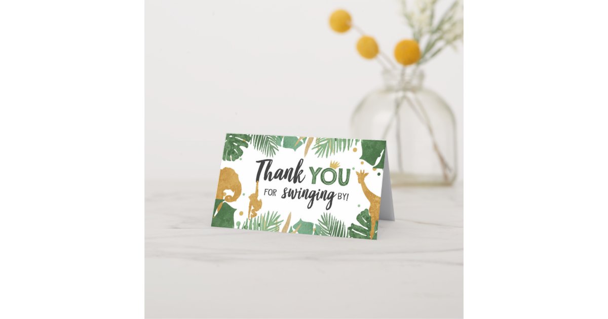 Safari Animals Treat Bag Topper Goodie Tag Gold | Zazzle