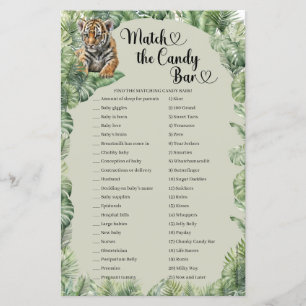 Safari animals Tropical Match The Candy Bar game