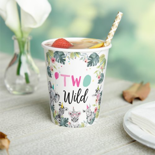 Safari Animals Two Wild Birthday Pink Girl 