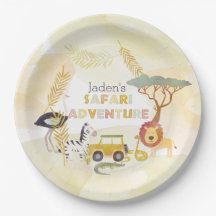 Safari Animals Watercolor Birthday Party