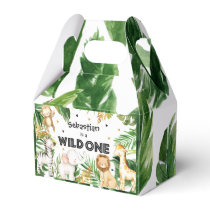 Safari Animals Wild One 1st Birthday Party Decor Favor Boxes