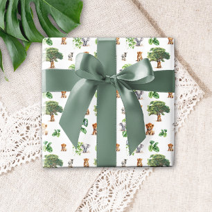 Safari Animals Wrapping Paper