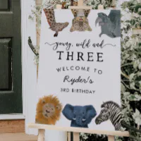 Personalized 1st Birthday Zoo Animals Design Birthday Tissue Paper —  Potter's Printing