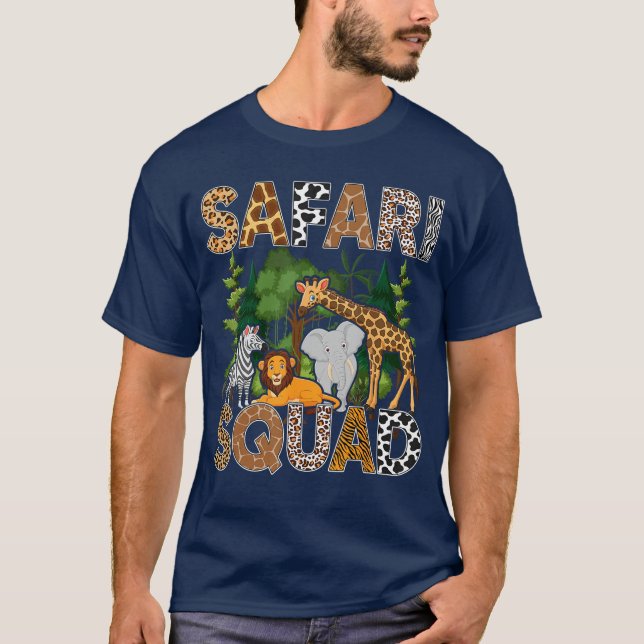 Safari Art for Men Women Zoologist African Print Z T-Shirt (Front)