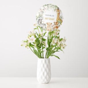 Safari Baby Animals Baby Shower Balloon