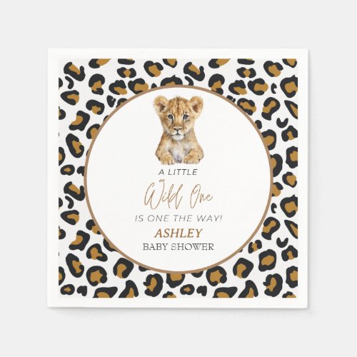 Safari Baby Animals Baby Shower Napkins