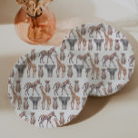 Safari Baby Animals Pattern Paper Plates<br><div class="desc">cute baby animals safari theme pattern</div>