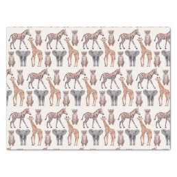 Safari Baby Animals Pattern   Tissue Paper