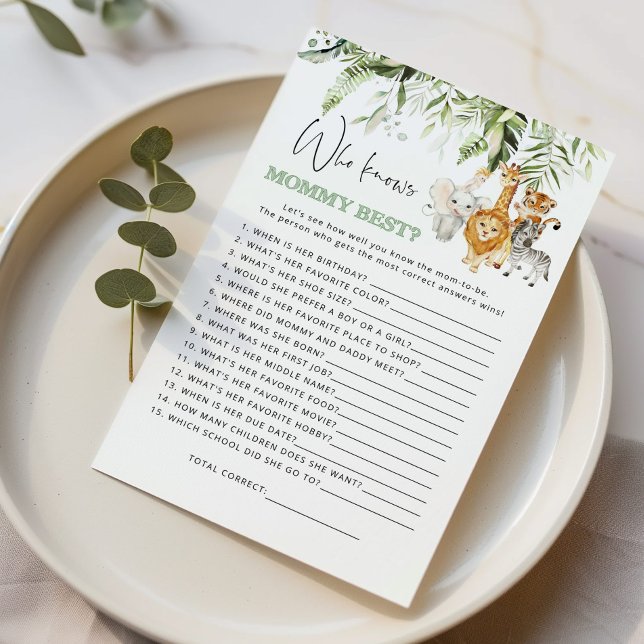 Safari baby animals Who knows mommy best game (Creator Uploaded)