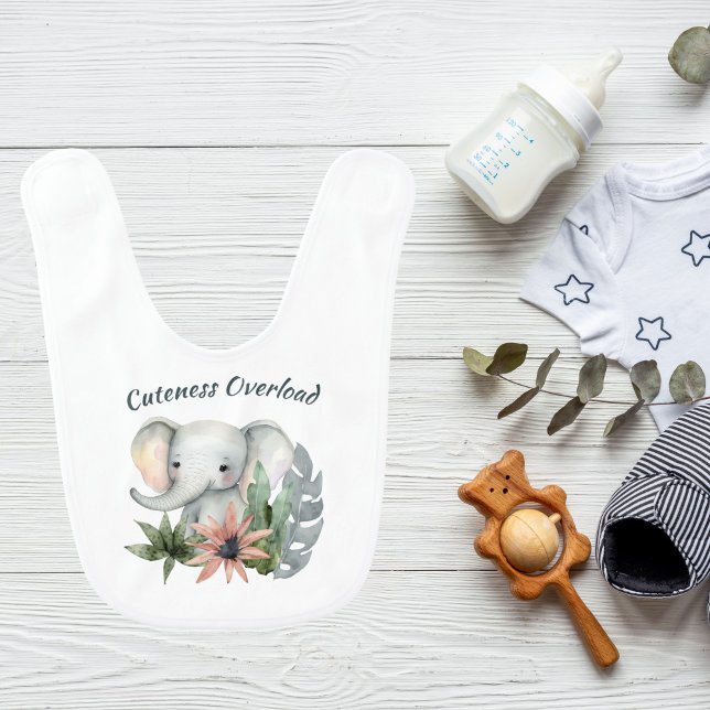 Safari Baby Elephant Bib (Creator Uploaded)