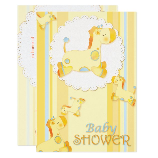 Safari Baby Giraffe Baby Shower Invitation