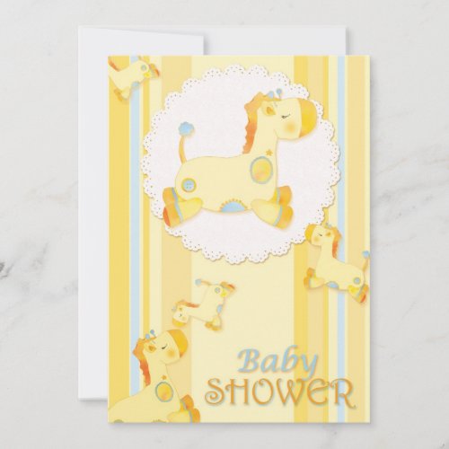 Safari Baby Giraffe Baby Shower Invitation