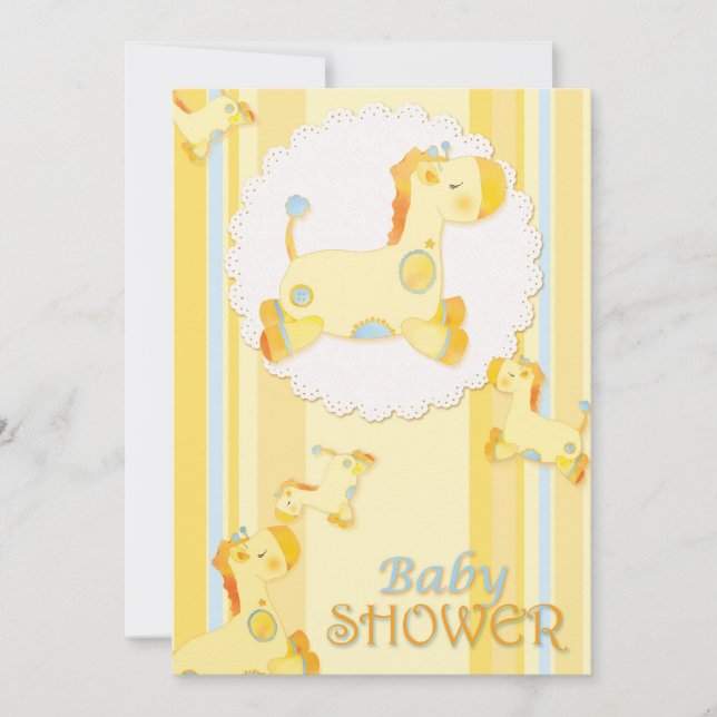Safari Baby Giraffe Baby Shower Invitation (Front)
