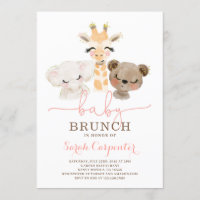 Safari Baby Shower Brunch invitation