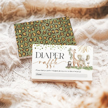 Safari Baby Shower Diaper Raffle