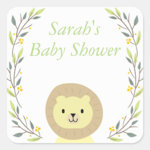 Safari Baby Shower Favor Stickers