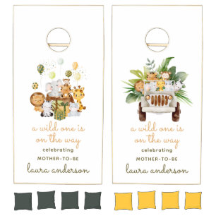Safari Baby Shower Gender Neutral Cornhole Set