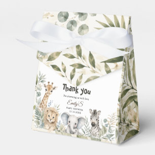 Safari Baby Shower Gender-Neutral Safari Animal Favor Boxes