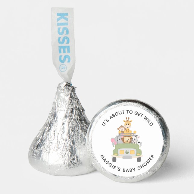 Safari Baby Shower Hershey®'s Kisses® (Front)
