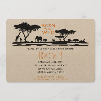 Safari Baby Shower Invitation