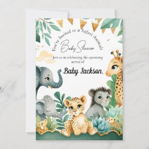 Safari Baby Shower Invitation