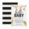 Safari Baby Shower Invitation | Black & Gold