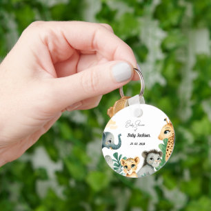 Safari Baby Shower Keychain