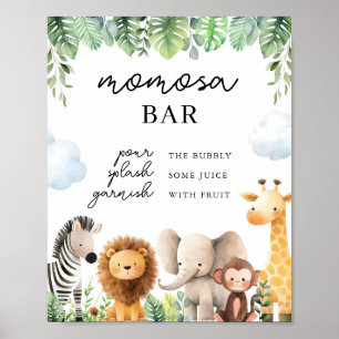 Safari Baby Shower Momosa Bar Sign