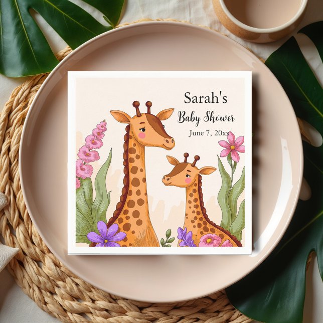 Safari Baby Shower Napkins (Creator Uploaded)