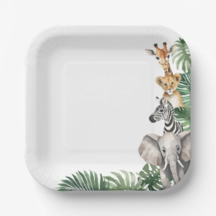Safari Baby Shower Paper Plates