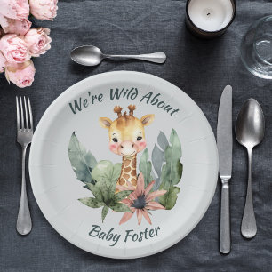Safari Baby Shower Paper Plates