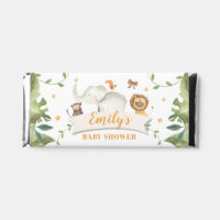 Safari Baby Shower Personalized Chocolate Bars