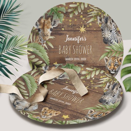 Safari Baby Shower, Rustic Jungle Themed Party