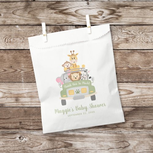 Safari Baby Shower Thank You Favor Bag