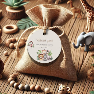 Safari Baby Shower Thank You Favor Tag