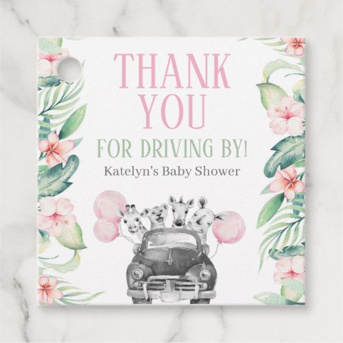 Safari Baby Shower Thank You Favor Tags