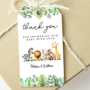 Safari Baby Shower Thank You Gift Tags