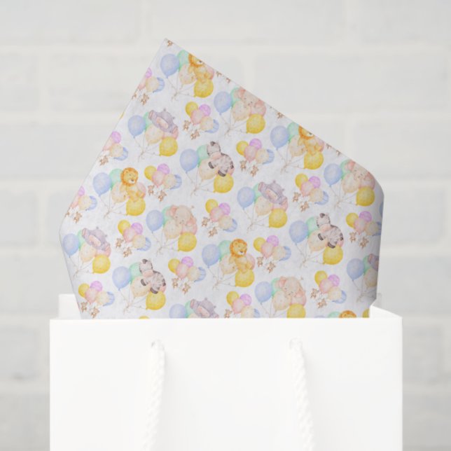 Safari Baby Shower Tissue Paper (Gift Bag)