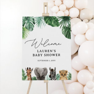 Safari Baby Shower Welcome Sign