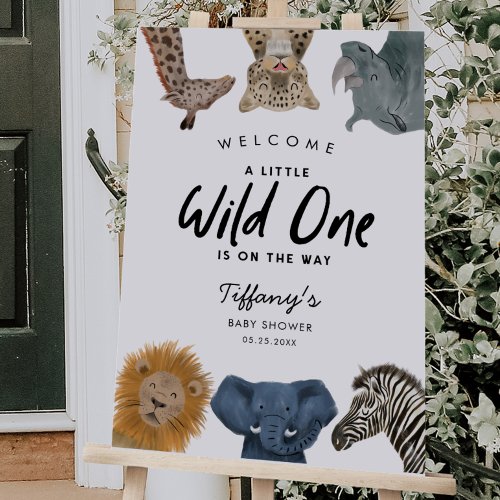 Safari Baby Shower Welcome Sign