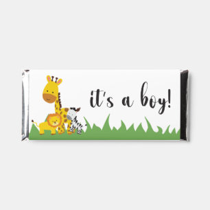 Safari Baby Shower Wild One It's a Boy Custom Hershey Bar Favors